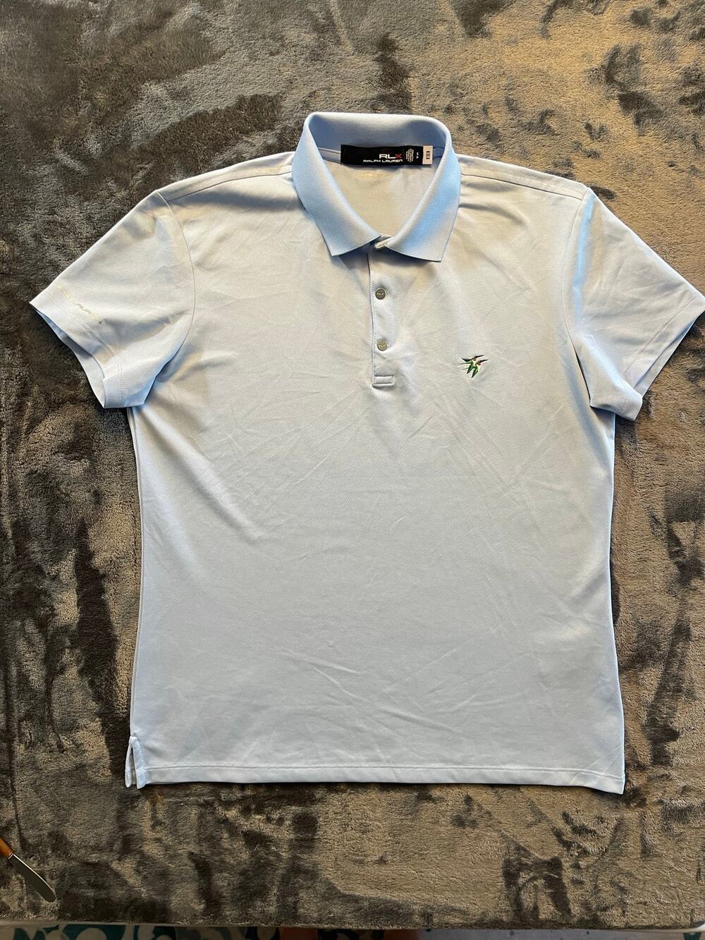 RLX Ralph Lauren Light Blue Short Sleeve Golf Polo Shirt Women’s Size Small